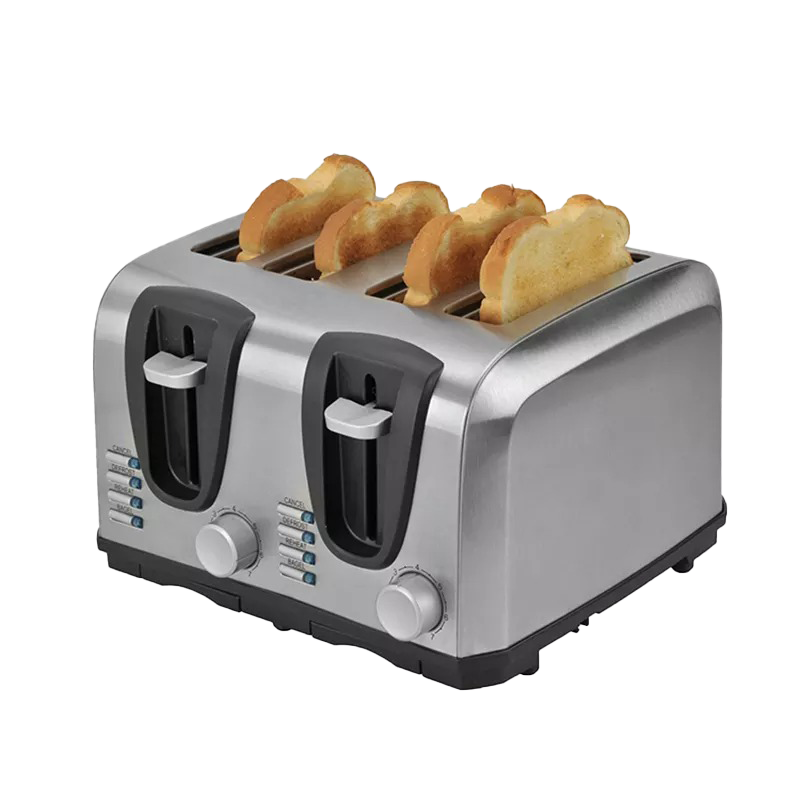 Retro style mini electric grill air fryer toaster smart bread toaster high quality 4 slice sandwich toasting machine